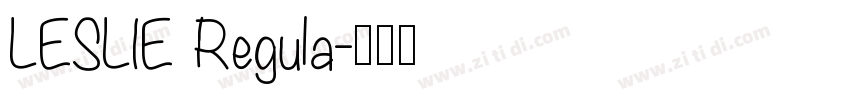 LESLIE Regula字体转换